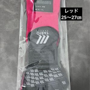 TABIO タビオ 5本指ソックス レッド M 25〜27センチ