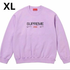 【XL】Supreme Established Crewneck Violet