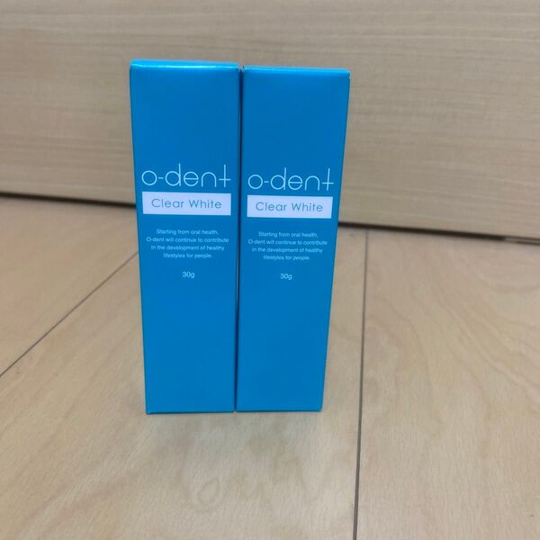 【o-dent+】Clear White 歯磨き用ジェル30g 2本セット