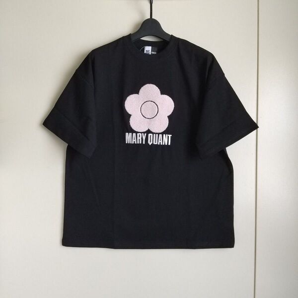 マリークワント×パブリュクス 相良刺繍 Tシャツ ブラック×ピンク Sサイズ 新品
