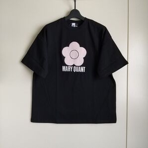 マリークワント×パブリュクス 相良刺繍 Tシャツ ブラック×ピンク Mサイズ 新品