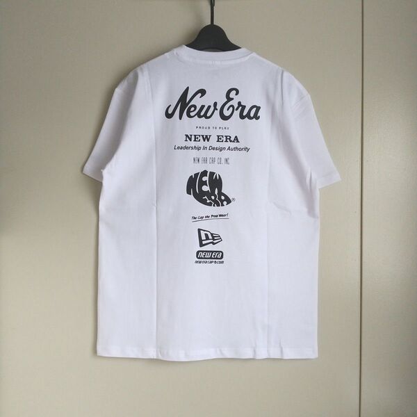 ニューエラ ムラサキスポーツ別注 オーバーサイズ バックプリントTシャツ 14670939 ホワイト Lサイズ 新品