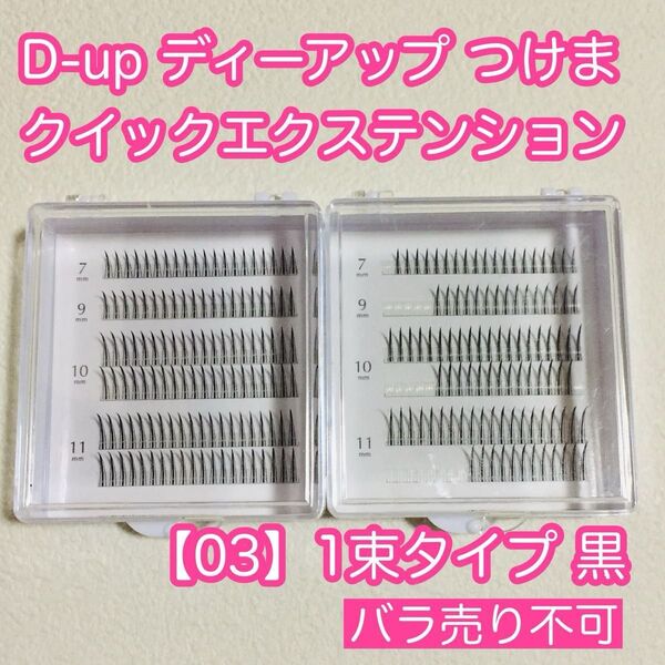 ディーアップ/D-up/つけまつげ/クイックエクステンション03 Aタイプ/1束タイプ/ブラック