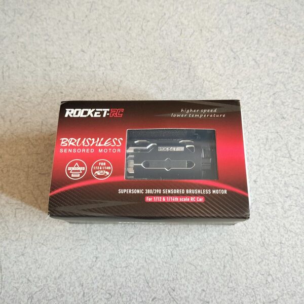 新品未使用 380サイズ センサー付きブラシレスモーター ROCKET-RC SuperSonic 17.5T ④
