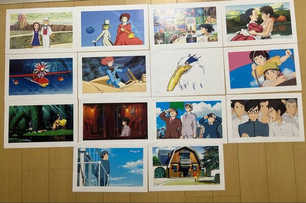 ジブリアートフレームカレンダーA3ポスター15枚中古品