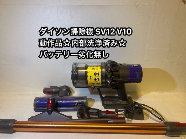 【動作品&バッテリー劣化無し】ダイソン掃除機 dyson sv12 V10