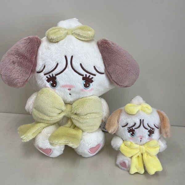mikko characters 抱きしめおリボンマスコット 抱きしめおリボンぬいぐるみ スフレ 2種セット