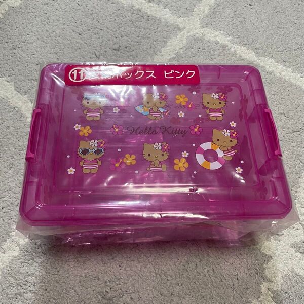 サンリオ ハローキティ キティ 当たりくじ くじ あたりくじ 日焼けキティ 収納ボックス ピンク