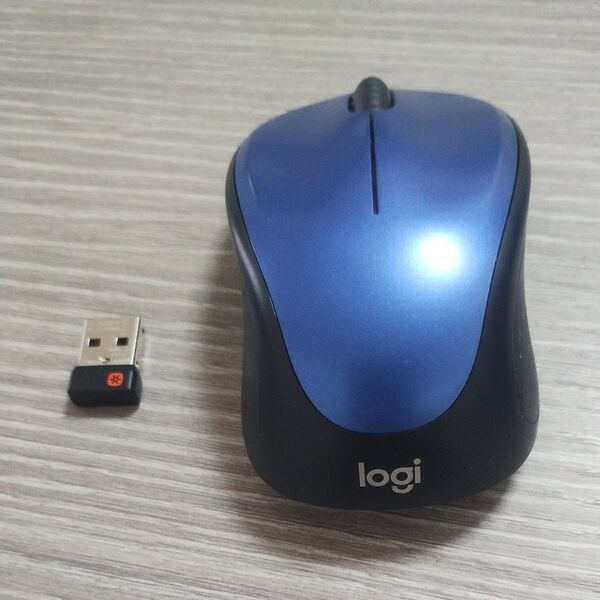 Logicool ワイヤレスマウス M235 ブルー ロジクール 無線 ユニファイイング Unifying