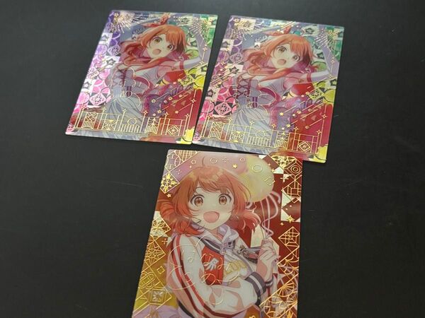 3枚 花海佑芽 2種 レア 箔押し 学園アイドルマスター 学マス アートクリアカード スペシャル