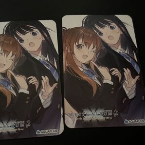 2点 WHITE ALBUM 2 冬馬あずさ 小木曽雪菜 アトレ秋葉原 大アクアプラス祭 特典カード