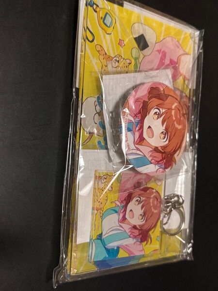 CDなし 花海佑芽 学園アイドルマスター 誕生日記念セット アクリルパネル 缶バッジ アクリルキーホルダー
