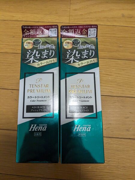 新品未使用テンスタープレミアムカラートリートメント アッシュブラック2個
