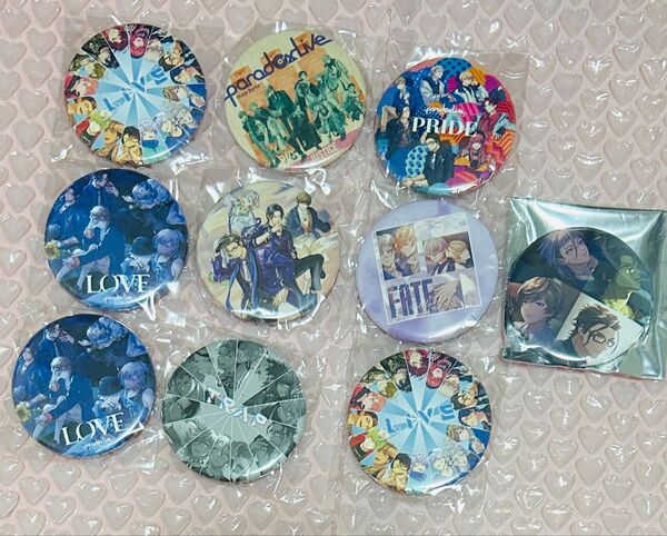 パラライ 特典 缶バッジ tcw 悪漢奴等 BAE cozmez Love PRIDE justice trap live ex