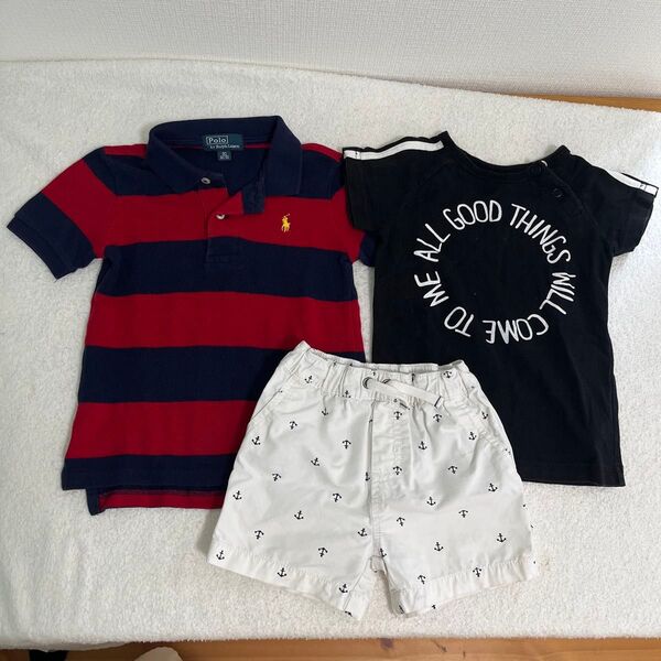 キッズ 90 男の子 半袖Tシャツ パンツ ポロ カーターズ ハーフパンツ