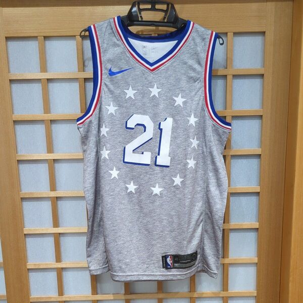 NBA 76ers ユニフォーム 21 エンビード グレー