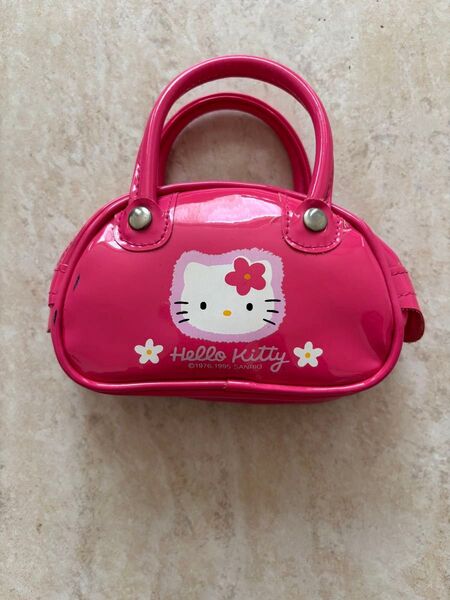 【当時品】サンリオ ハローキティカオハナ ポーチ ボストンバッグ