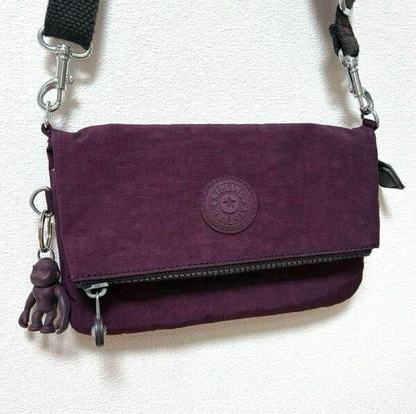 【値下げ不可】KIPLING キプリング 2WAY ショルダーウォレット 財布 ショルダーバッグ ウエストポーチ
