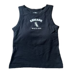 MLB SOX ホワイトソックス カップ付きタンクトップ 150 ガールズ ブラック