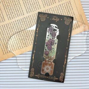 未使用 メタルブックマーク しおり チューリップ 読書