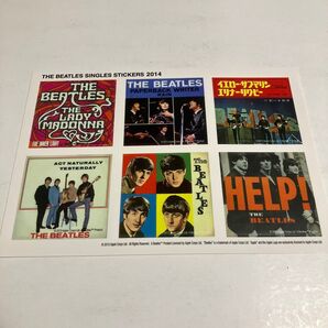 THE BEATLES シングルレコードジャケット ステッカー 6枚セット