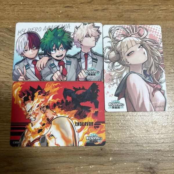 ヒロアカ 原画展 マグネットステッカー トガヒミコエンデヴァー出久轟爆豪