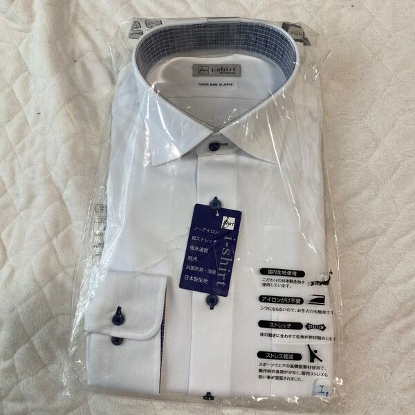 エ1 新品未使用!アイシャツ ワイシャツ 長袖 i-shirtはるやま Mサイズ 39-82 ノンアイロン オールシーズン
