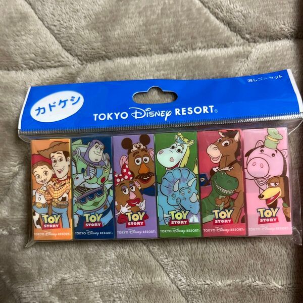 ディズニーランド トイ・ストーリー 消しゴム 6個セット 東京ディズニーリゾート 角消し カドケシ