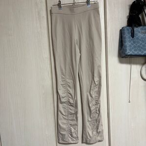 full heart フルハート パンツ 長ズボン ストレッチ素材 Sサイズ 裾シャギー スラックス