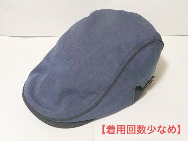 【着用回数5回】WATER INK IN SHOW ハンチング帽(ブルー系)