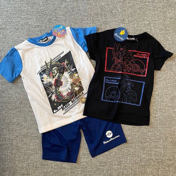 ポケモン パジャマ Tシャツ 兄弟 セット 伝説 ミライドン コライドン 半袖パジャマ 上下セット セットアップ ルームウェア