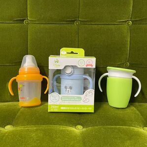 ディズニー ベビーストローマグ ミッキー 250ml サーモス THERMOS 保冷 munchkin ハンドル ミラクルカップ