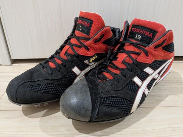 TOSHIBA 東芝 社会人野球 スパイク オーダー 硬式 軟式 アシックス Asics 19刺繍