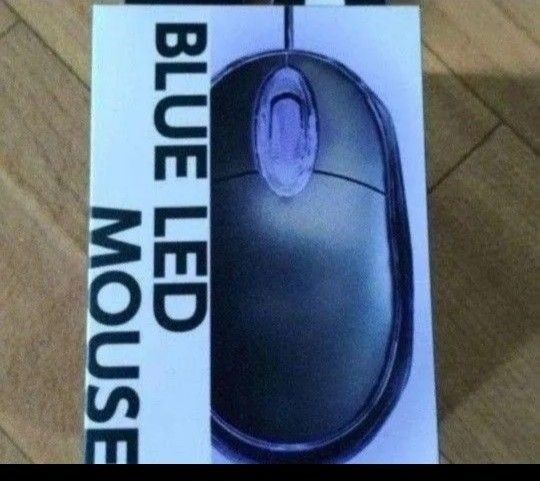 新品 USB 光学式マウス 青色LED BLUE LED MOUSE 有線マウス