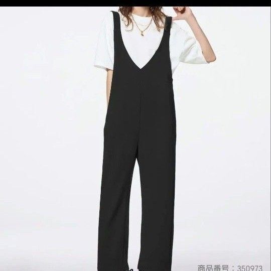 新品 gu カットソーサロペットパンツ Mサイズ
