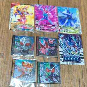 仮面ライダー ライドケミートレカ 03 C にふぉるめーしょん シールウエハース ガンバレジェンズ 8点