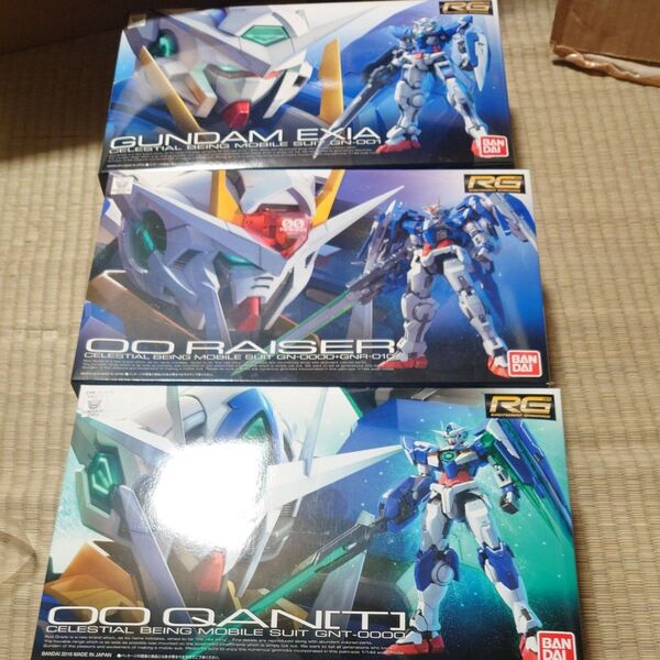 RG ガンダムエクシア ダブルオーライザー ダブルオークアンタ 3個セット