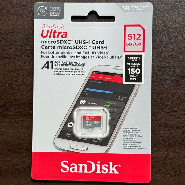【新品未開封】〜6/9限定特価 正規品 SanDisk Ultra microSDXCカード 512GB【高速150MB/s】