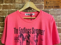 ★表記L/新品！エンドレスサマー.The Endless Summer.フォトプリントTシャツ.USA映画.テス.TES.ピンク.定価￥3990.西海岸サーフスタイル_画像1