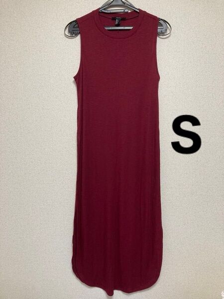FOREVER21 ノースリーブロングワンピース レイヤード S