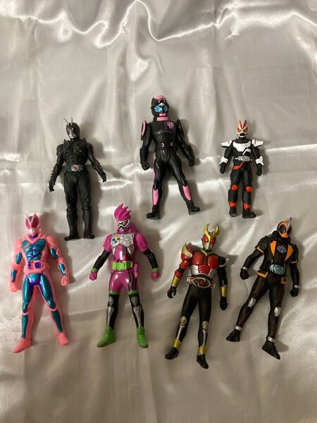 仮面ライダー ソフビフィギュア まとめ売り 7体セット