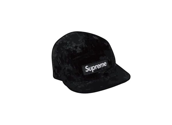 Supreme x GOODENOUGH Crushed Rayon Camp Cap "Black"