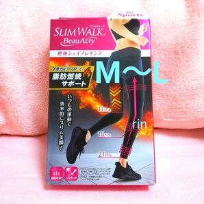 M~L 燃焼シェイプレギンス スリムウォーク ピップ 加圧スパッツ 着圧ソックス ルームソックス フットケア スポーツ用