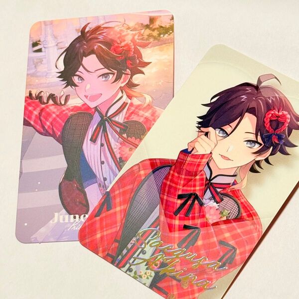 三枝明那 2点まとめ売り Prism Heart June Bride ジュンブラ フォト風カード にじさんじ