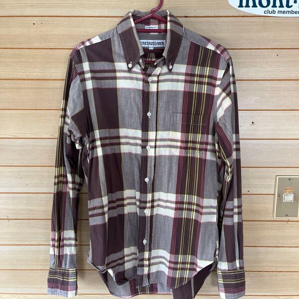 INDIVIDUALIZED SHIRTS インディビジュアライズドシャツ アメリカ製 マドラスチェックBDシャツ 長袖