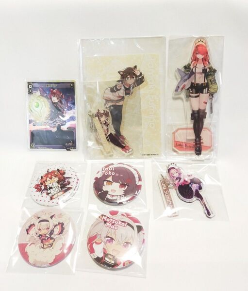 にじさんじキャラクターグッズ 8点セット 戌亥とこ/レイン・パターソン/文野環/魔使マオ/鈴原るる/夢月ロア アクリルスタンド等