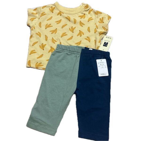 上下セット ズボン未使用 90.95サイズ ハーフパンツ 半袖Tシャツ