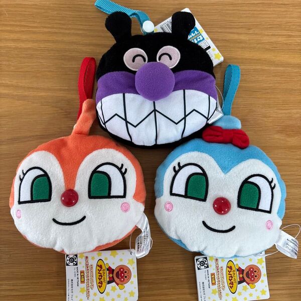 アンパンマン ぬいぐるみポケットティッシュカバー バイキンマン コキンちゃん ドキンちゃん ぬいぐるみ