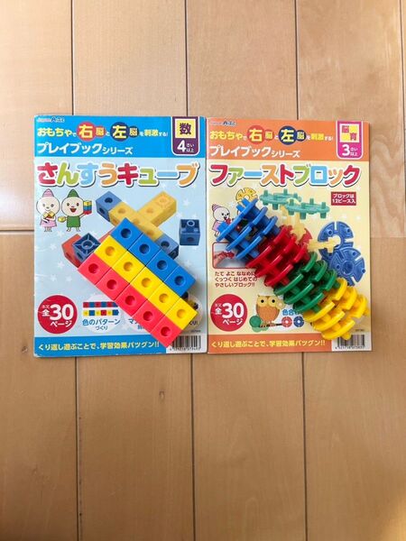 アーテック ARTEC さんすうキューブ プレイブック(日本版)4歳以上、ファーストブロック プレイブック3歳以上 2点セット