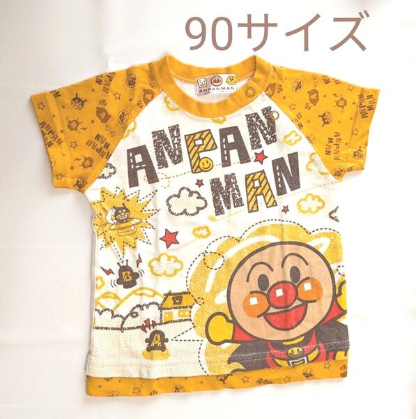 アンパンマン 半袖Tシャツ 90サイズ 綿100%